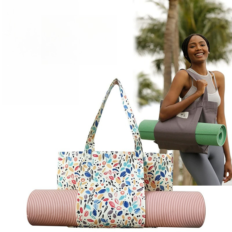 Yoga Mat - Bolsa de lona com estampa floral