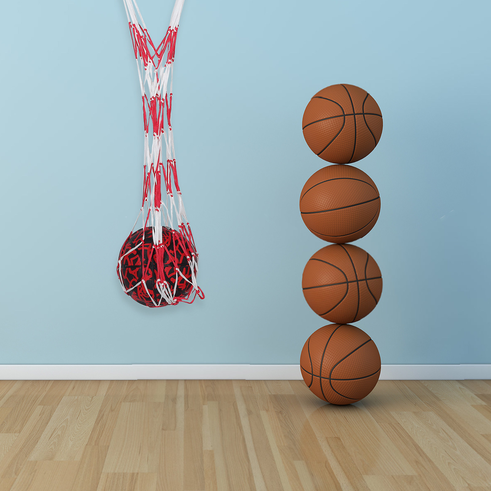 Gym Ball - Bolsa de malha para bolas esportivas,